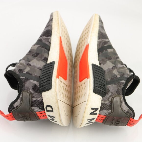 Adidas Womens NMD_R1 Running Shoe Size 7 Gray Camo Knit Sneaker Trainer Athletic - Picture 7 of 11